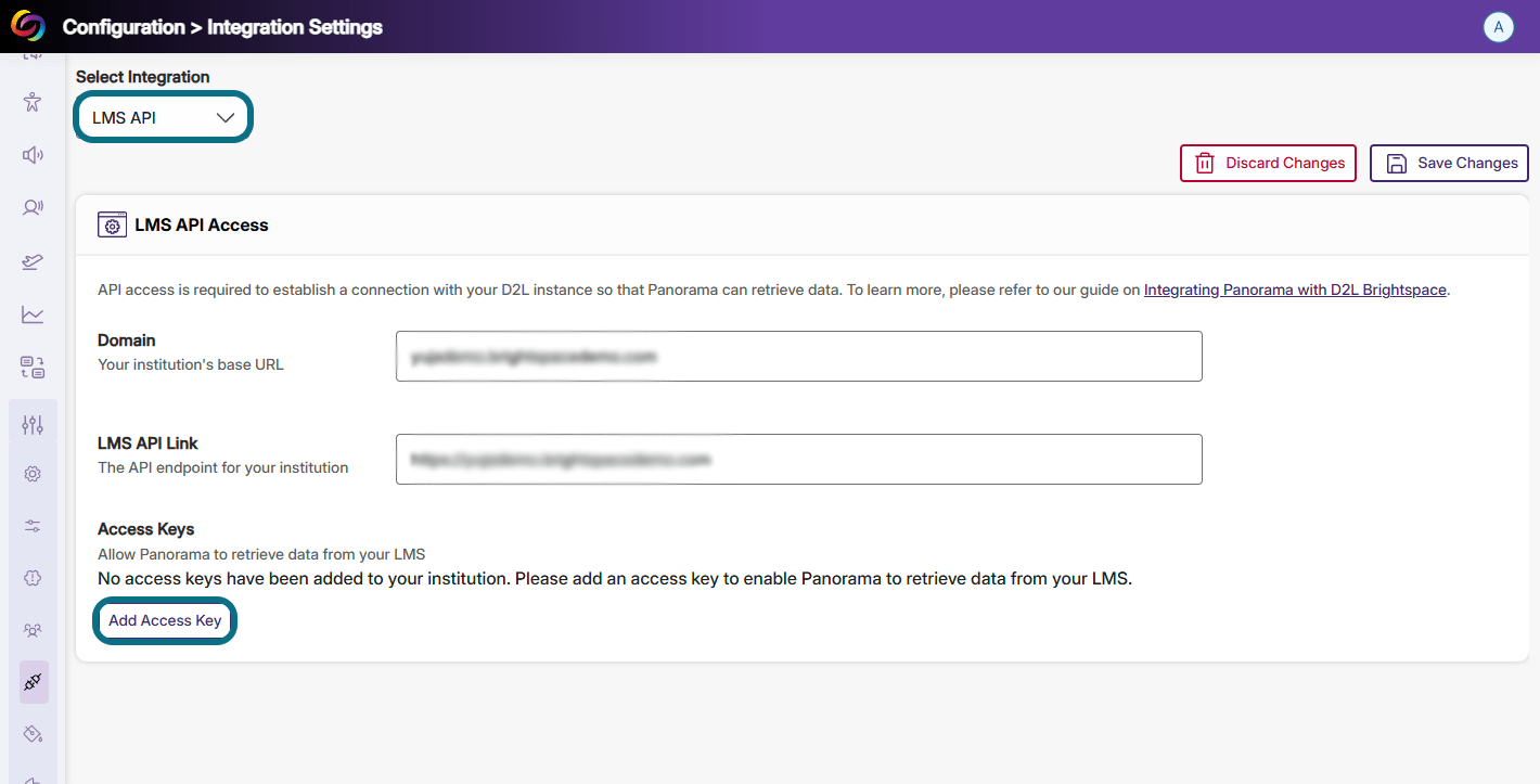 Integrating Panorama with D2L Brightspace Using Your Client ID and