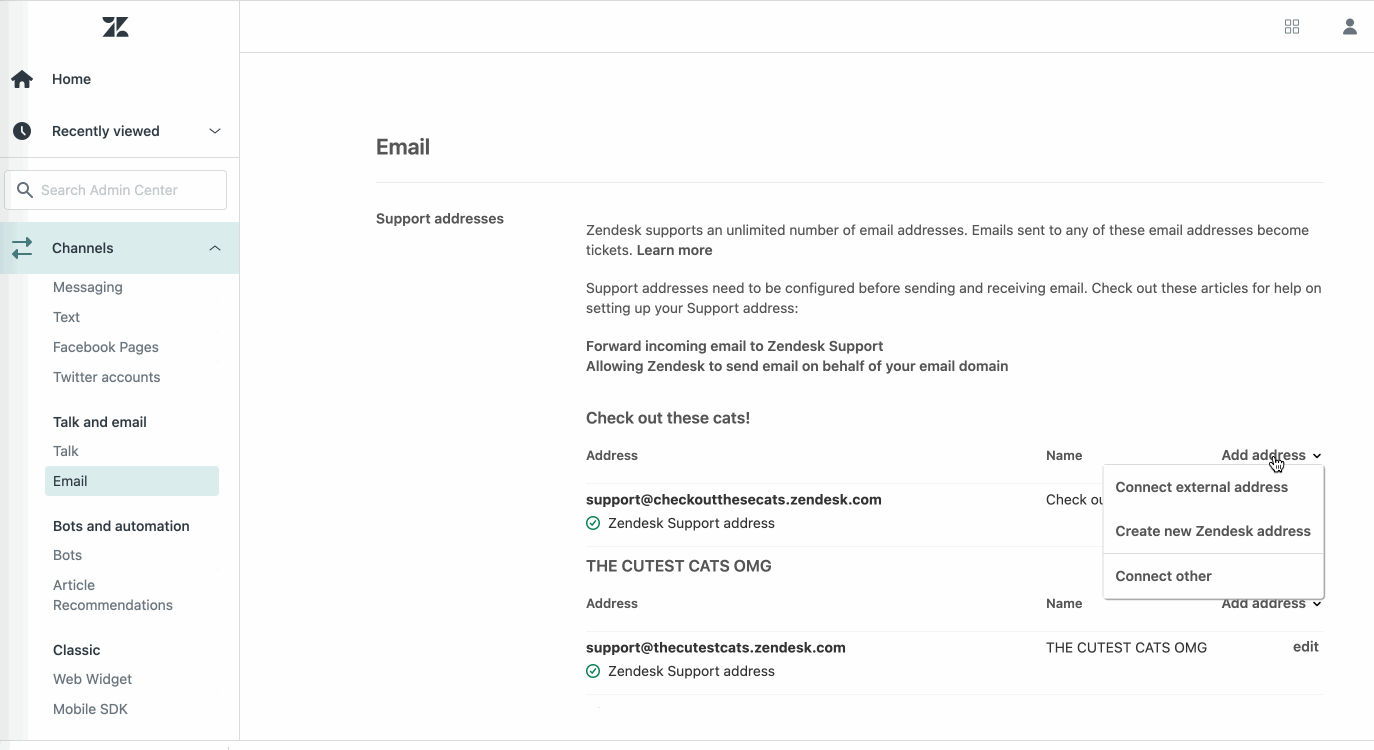 How do I start using email in Zendesk? Zendesk help