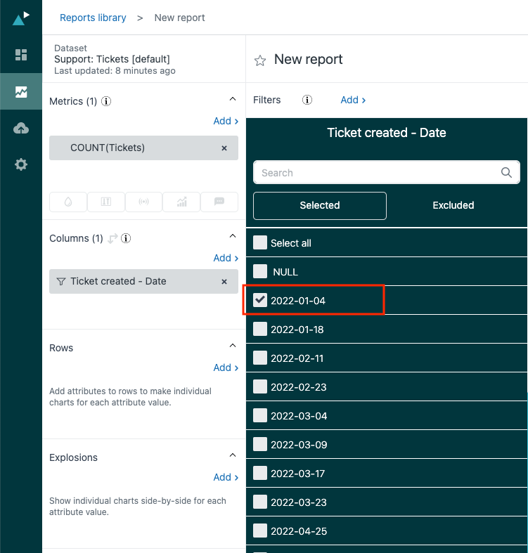 What is the difference between a date attribute and the date range
