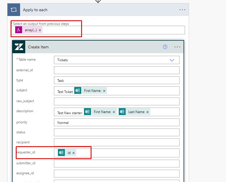 Using Power Automate Zendesk connector to create Ticket from Microsoft