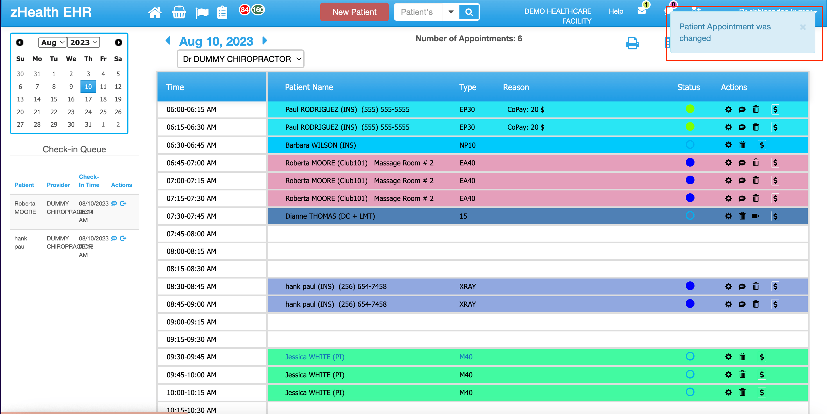 How to Move an Appointment