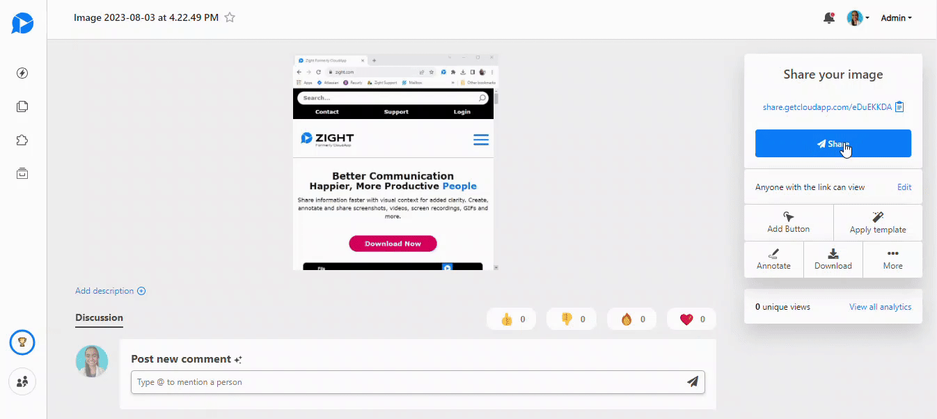 How to embed your content into a webpage? Zight Help Center