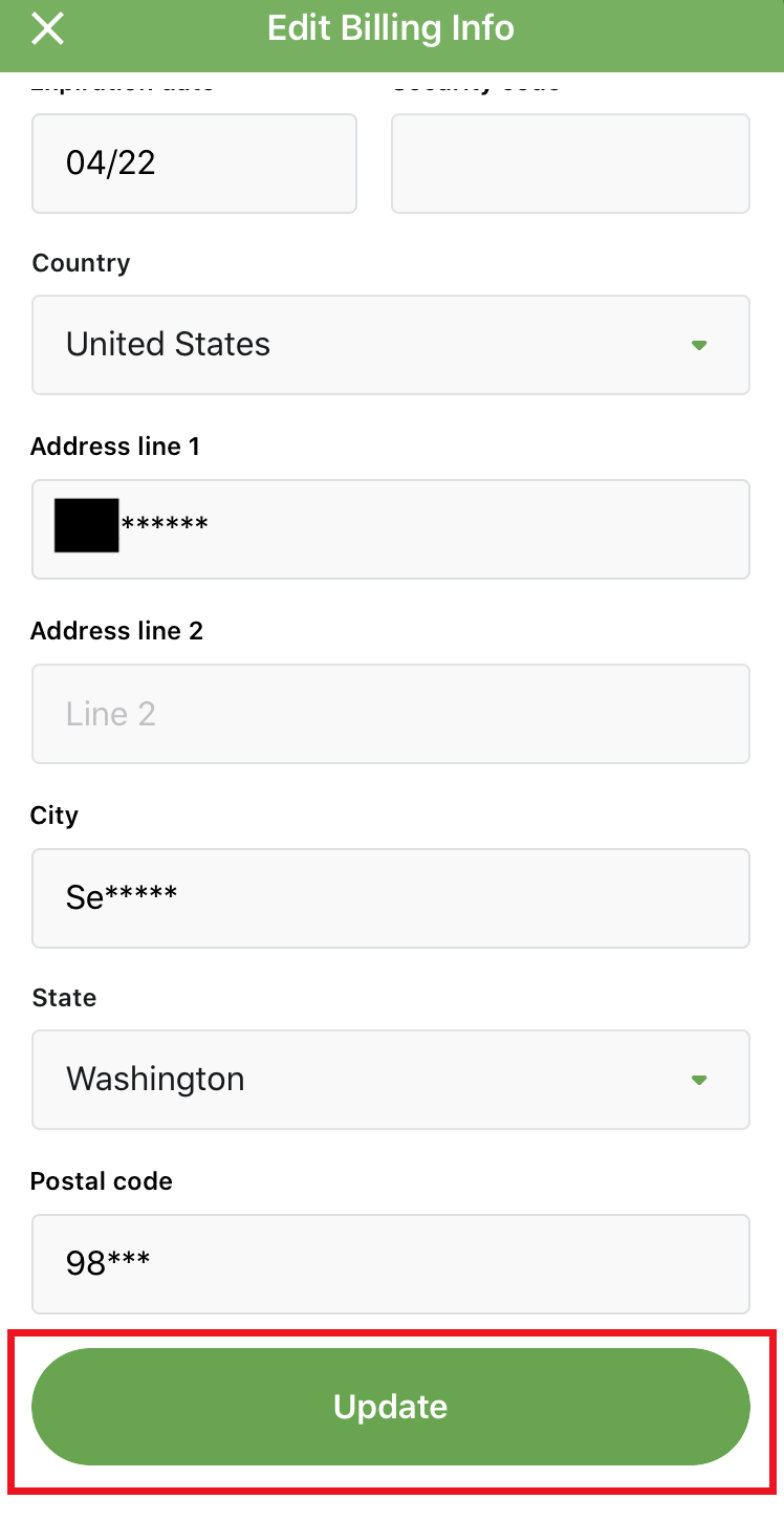 Updating Your Credit Card Zipcar