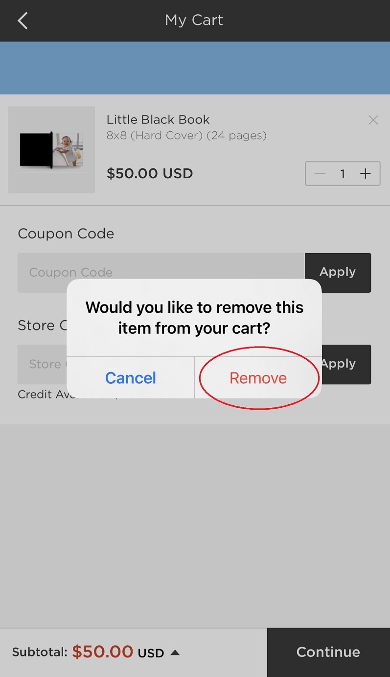 How to remove an item from your shopping cart Zno Support