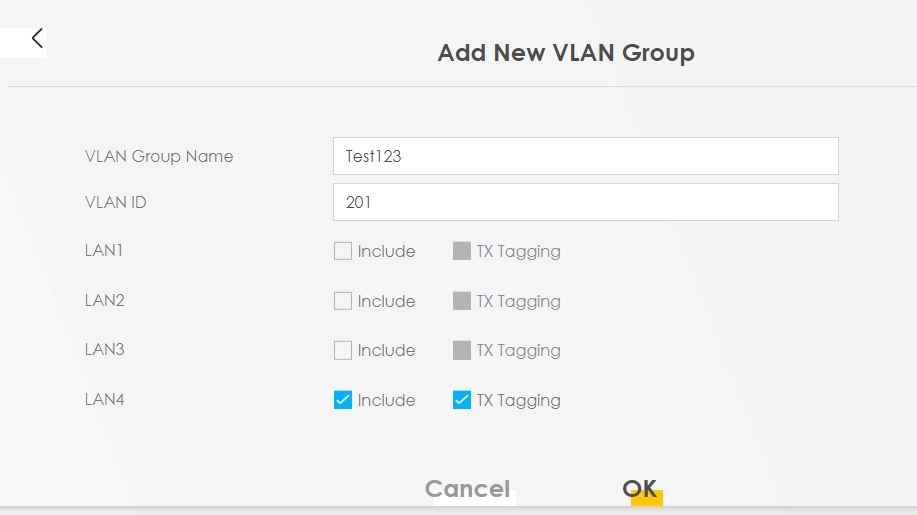 Zyxel VMG Serie [Wireless Router] Konfigurieren von VLAN und VLANGruppe auf VMG Wireless