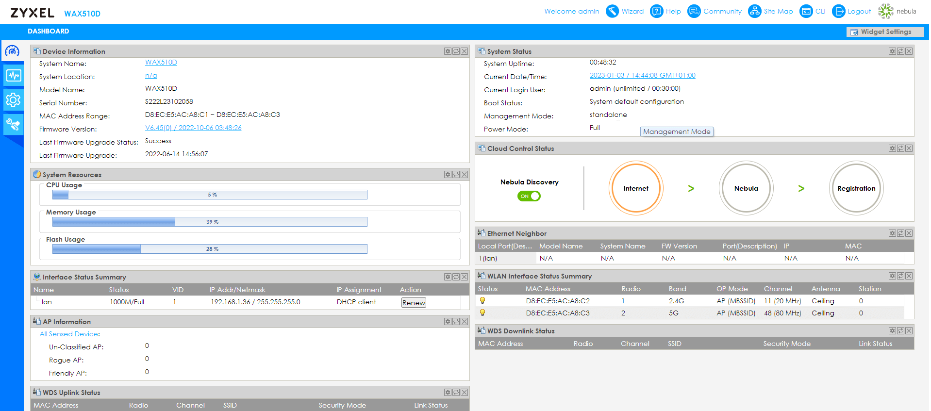 Access Point [Standalone mode] AP First Setup & Configure an SSID
