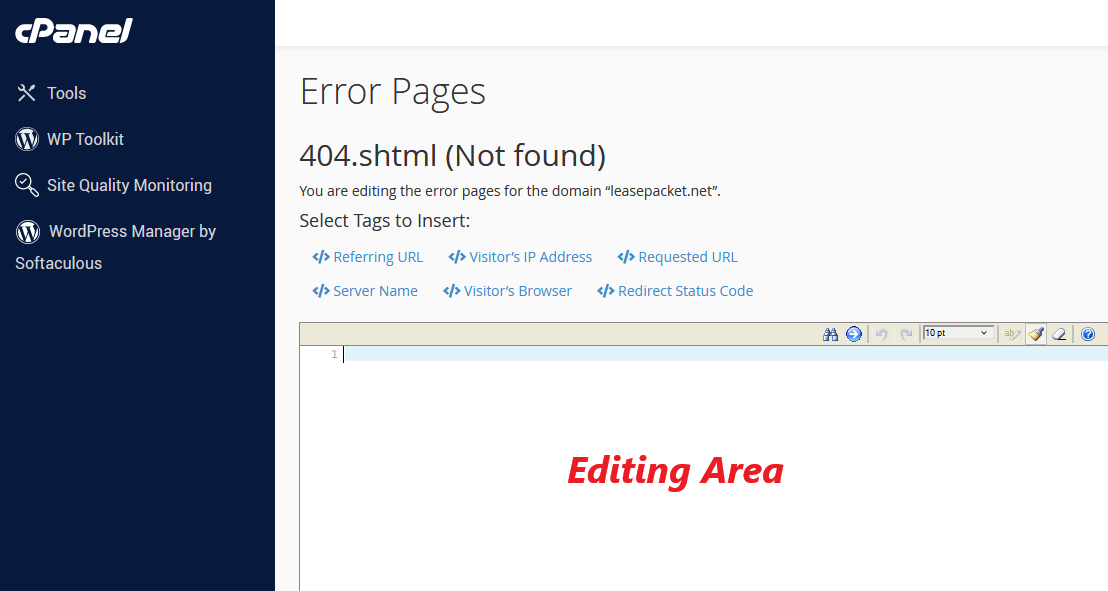 How to Create Custom Error Pages in cPanel