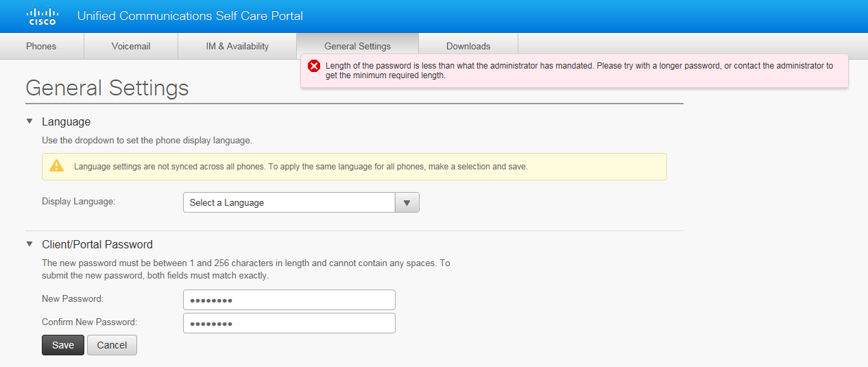 Solved Self Care Portal Password Reset Issue Cisco Community