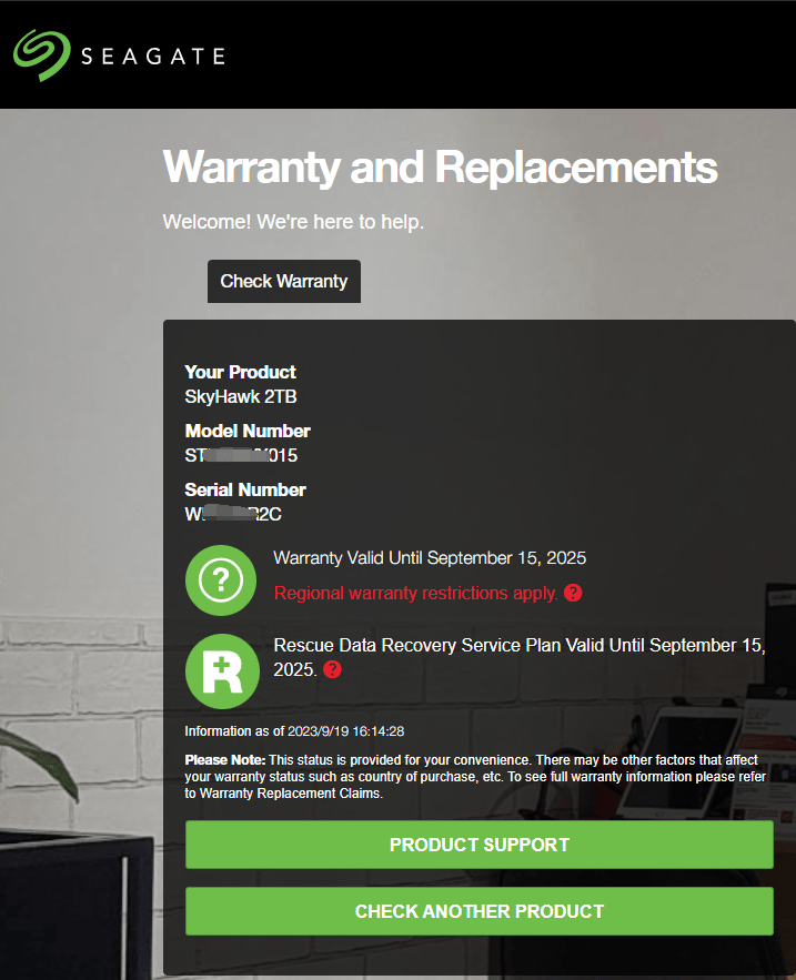 How to Use A Serial Number to Check the Warranty of Seagate Internal