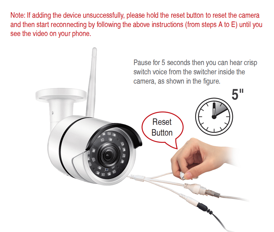 How to Reset the ZG2622MW (C199) IP Camera Password Zosi Help Center