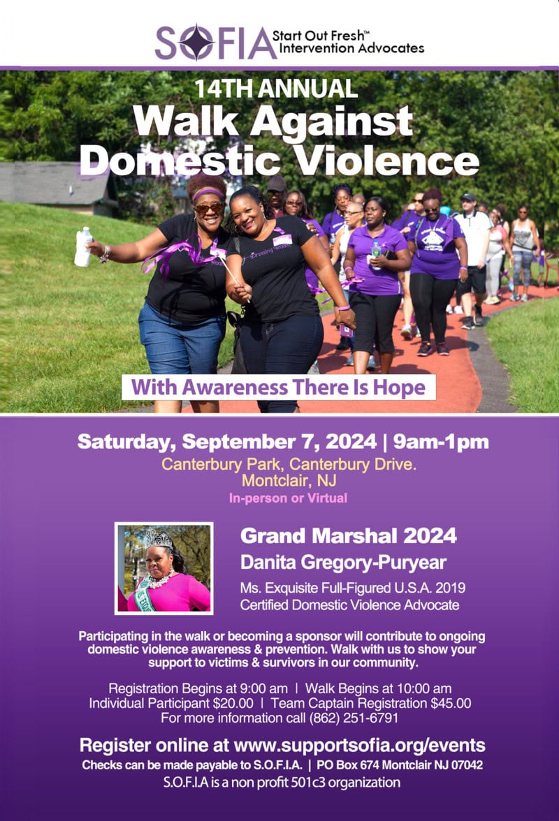 S.O.F.I.A. Walk Against Domestic Violence NJ Family