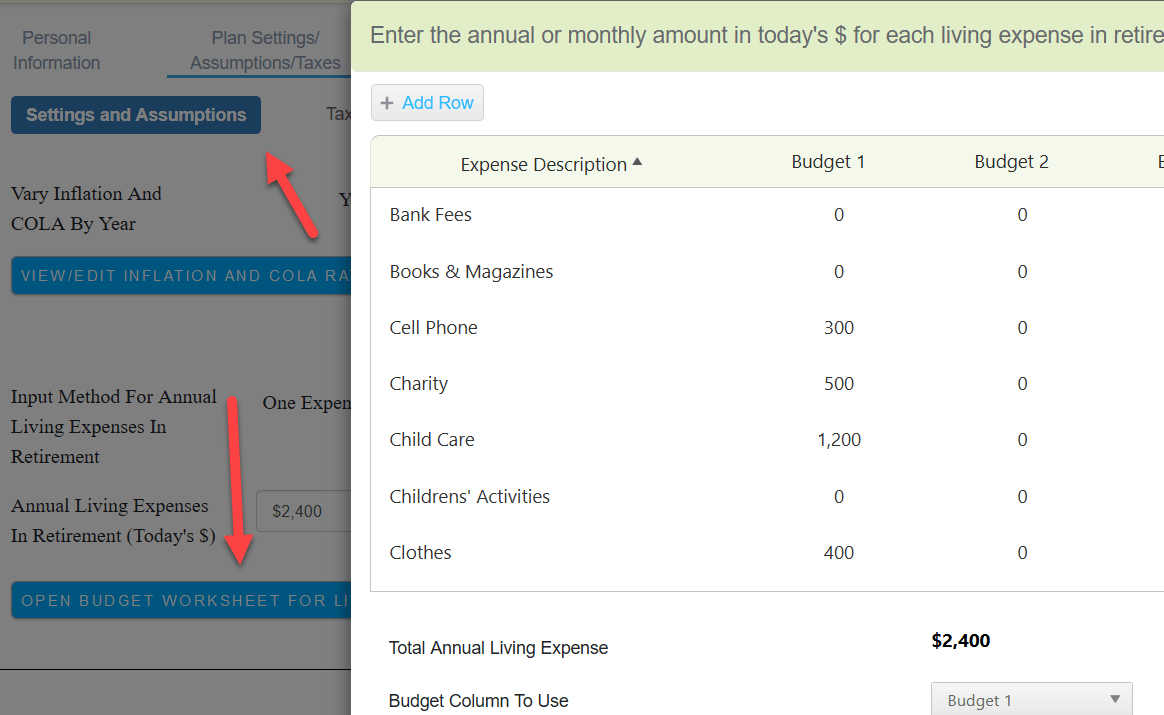Create a Budget for Living Expenses in RetirementWealthTraceKnowledgebase