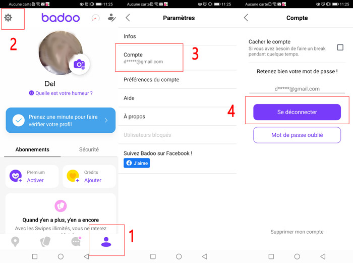 Annuler un abonnement Badoo, supprimer ou récupérer un