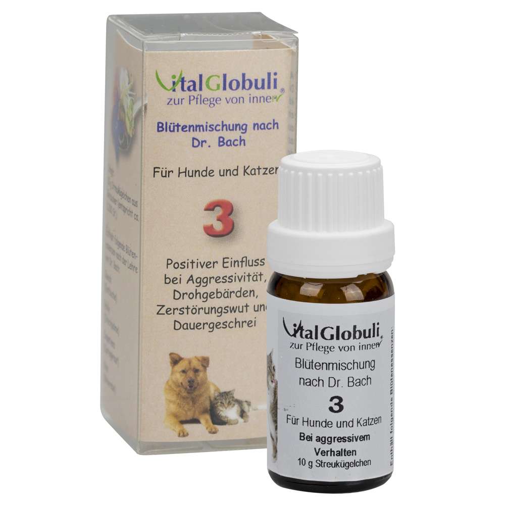 Vitalglobuli für Hund /Katze 10 g Globuli für Aggression SupraCell