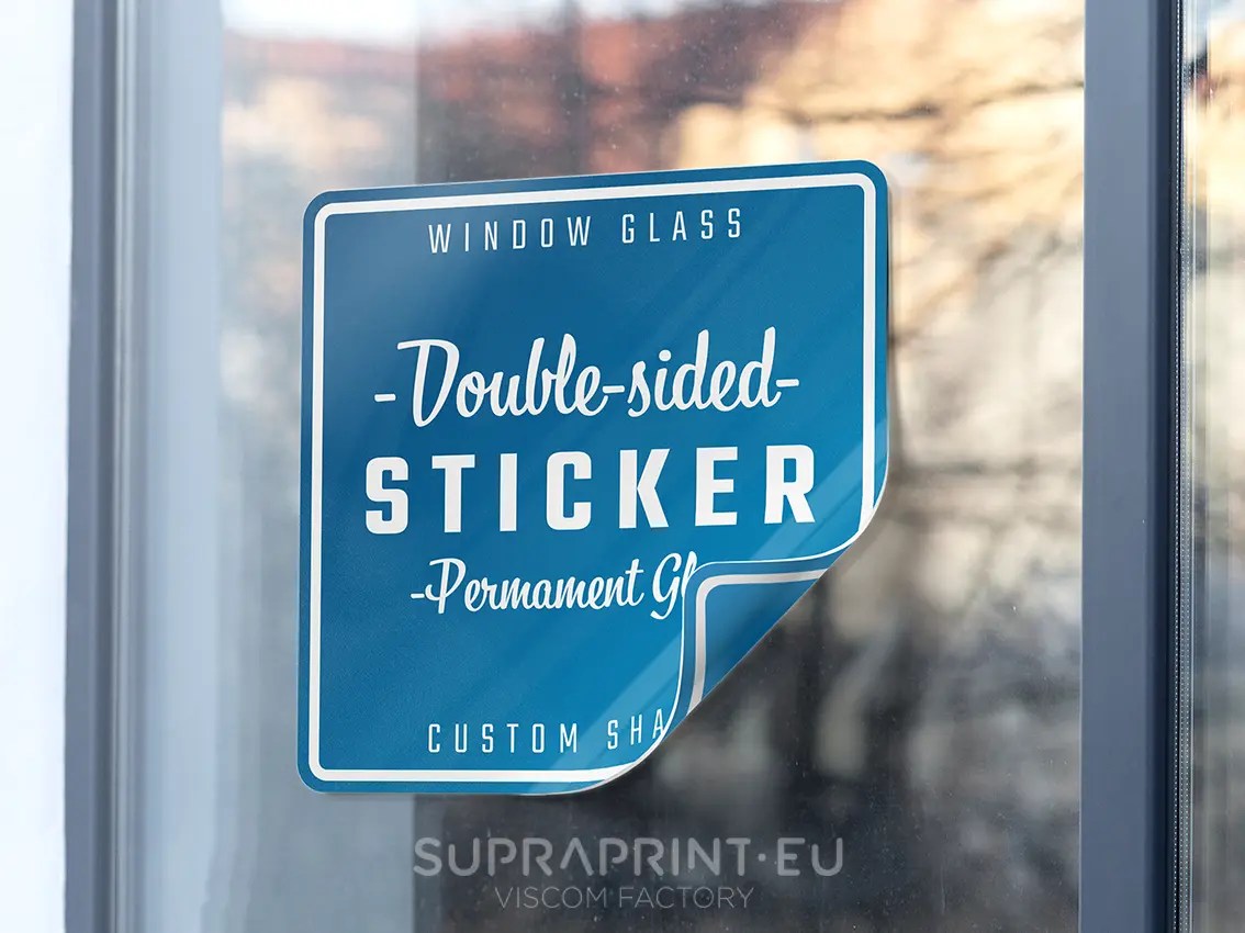 Doublesided Window Stickers Blockout decals visible both sides!