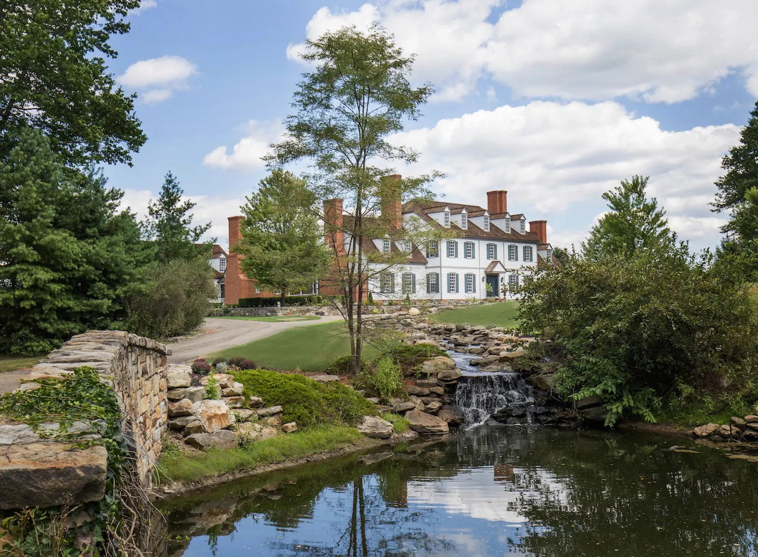 Luxury NoReserve Auction Canfield Ohio Lakefront Colonial Mansion For