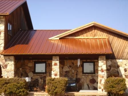 Copper Colored Metal Siding