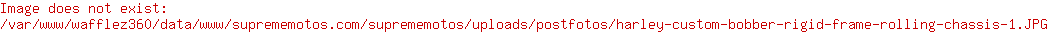 harley custom bobber rigid frame rolling chassis