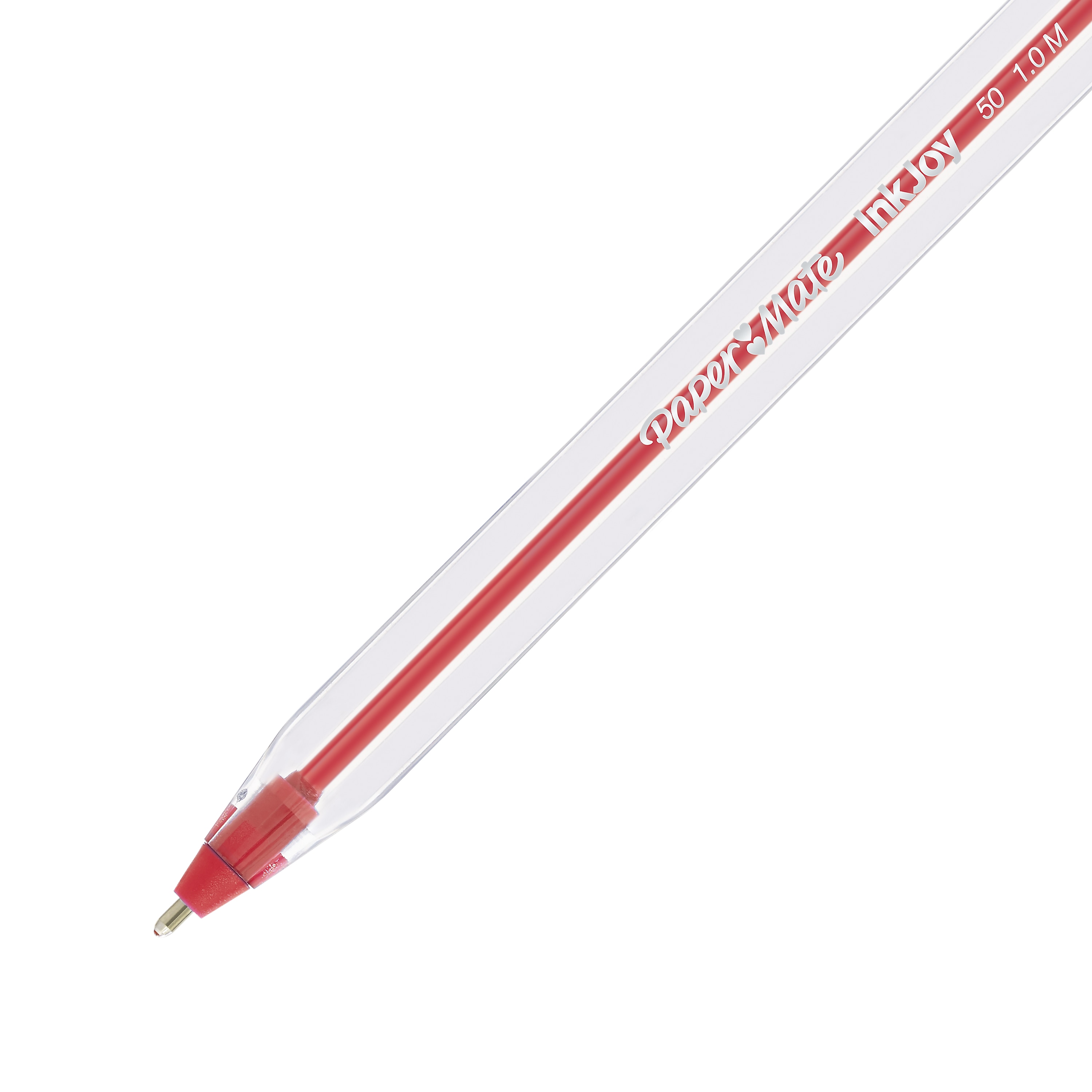 Paper Mate InkJoy 50ST Ballpoint Pens, Medium Point, 1.0mm, Red, 12