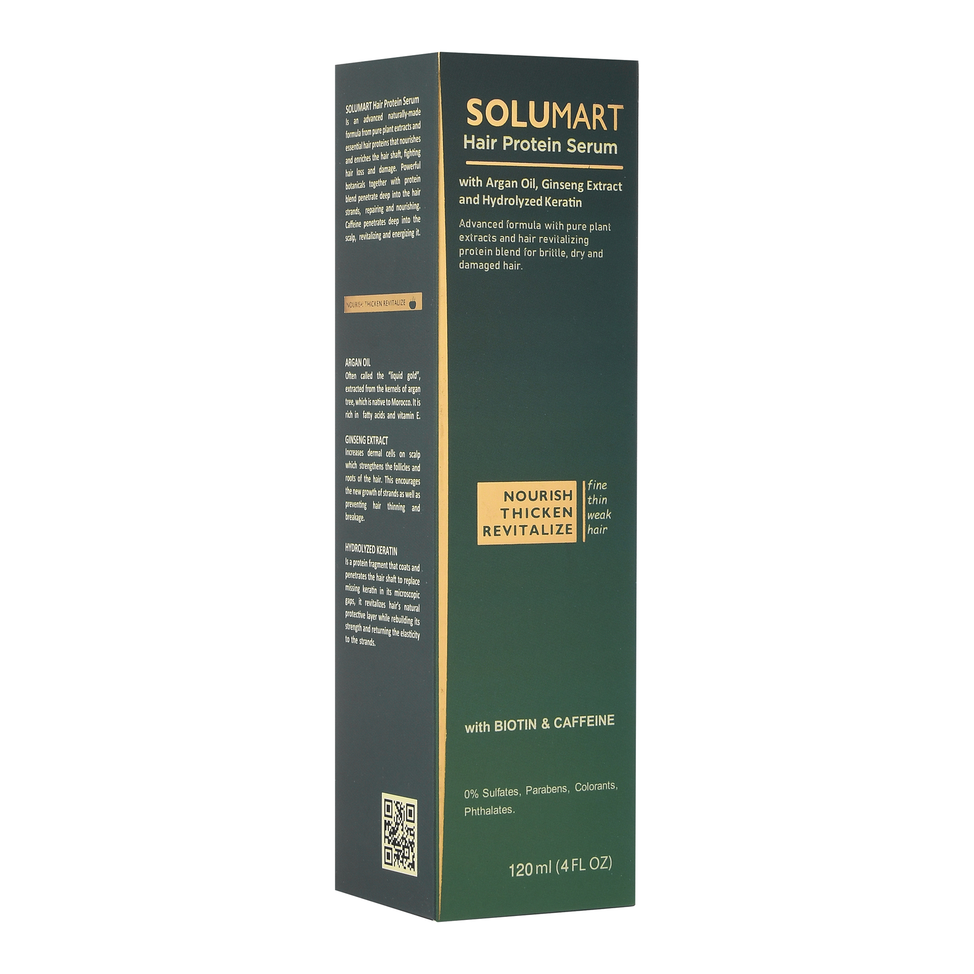 Solumart hair serum for dry, brittle hair, and split ends protector