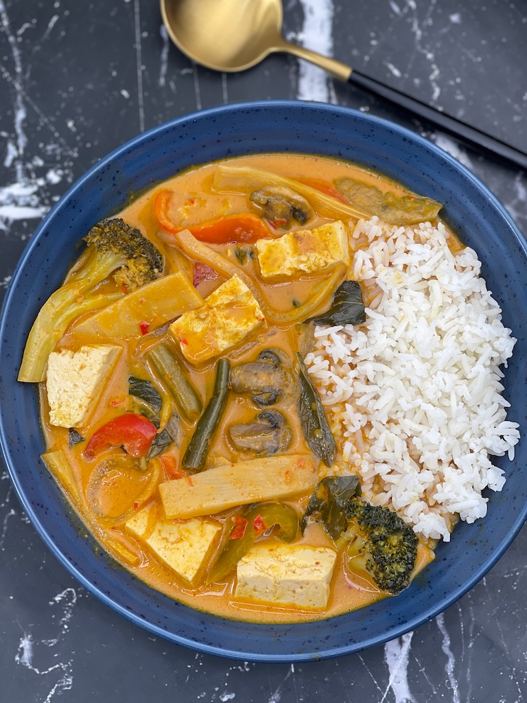 Delicious Vegan Red Curry Tofu (made from scratch) Supriya Raman