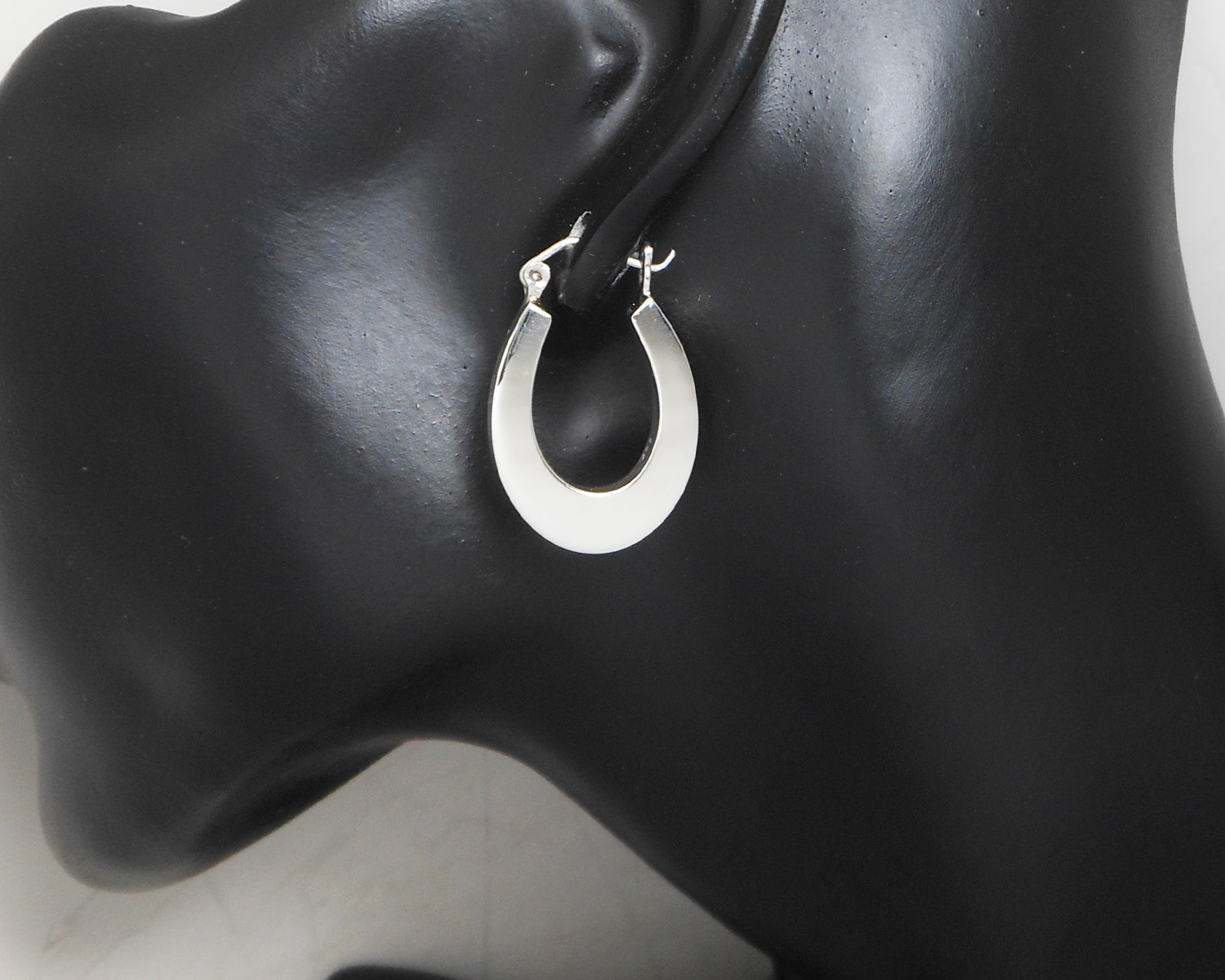 925 Sterling Silver Horseshoe Hoop Earrings Sup Silver Sup Silver