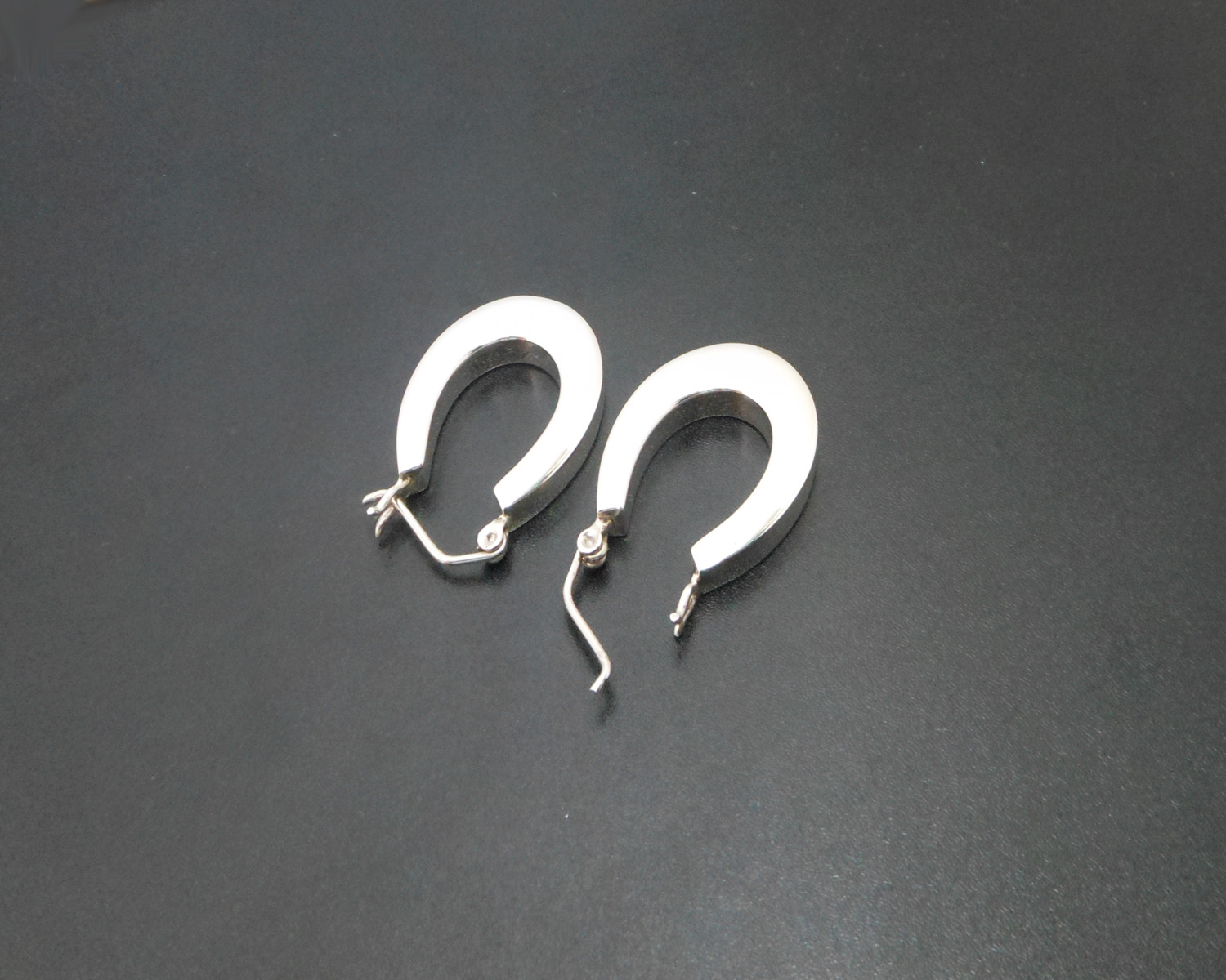 925 Sterling Silver Horseshoe Hoop Earrings Sup Silver Sup Silver