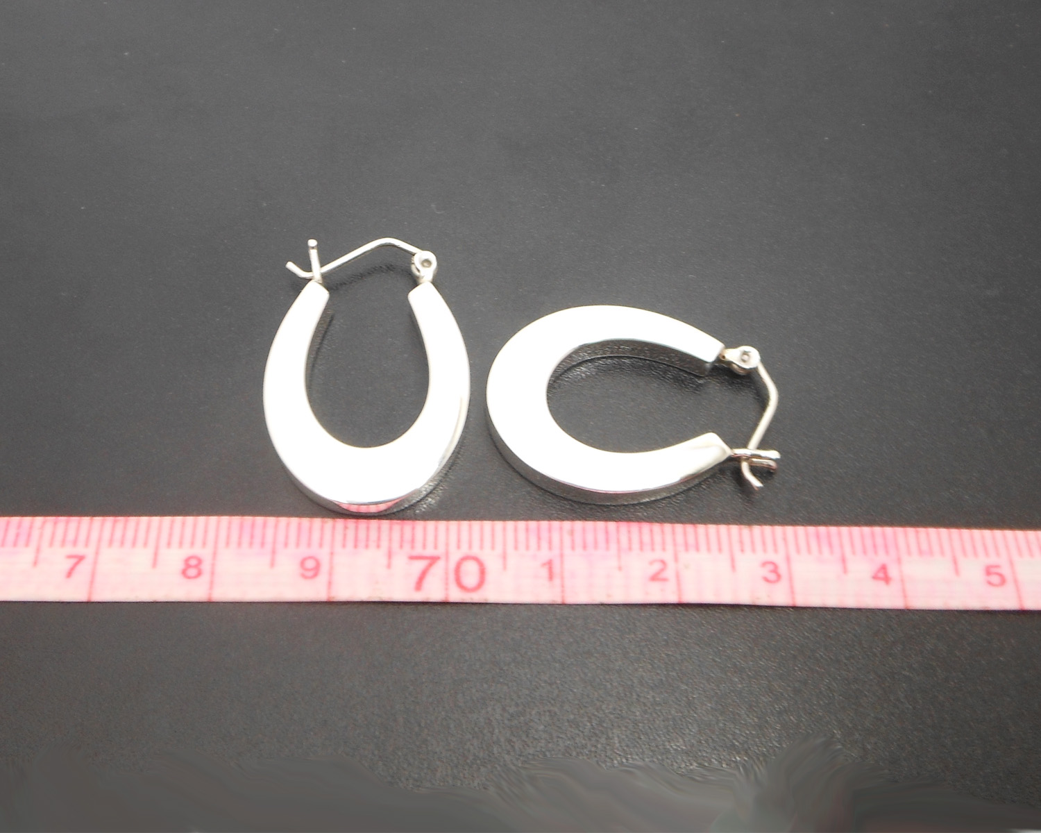 925 Sterling Silver Horseshoe Hoop Earrings Sup Silver Sup Silver
