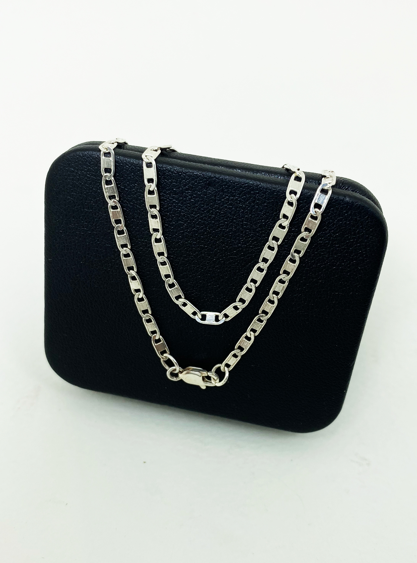 Valentino Link Chain Necklace, 925 Silver Chain Sup Silver Sup Silver