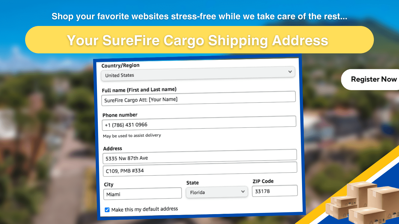 Shipping Address SureFire Cargo