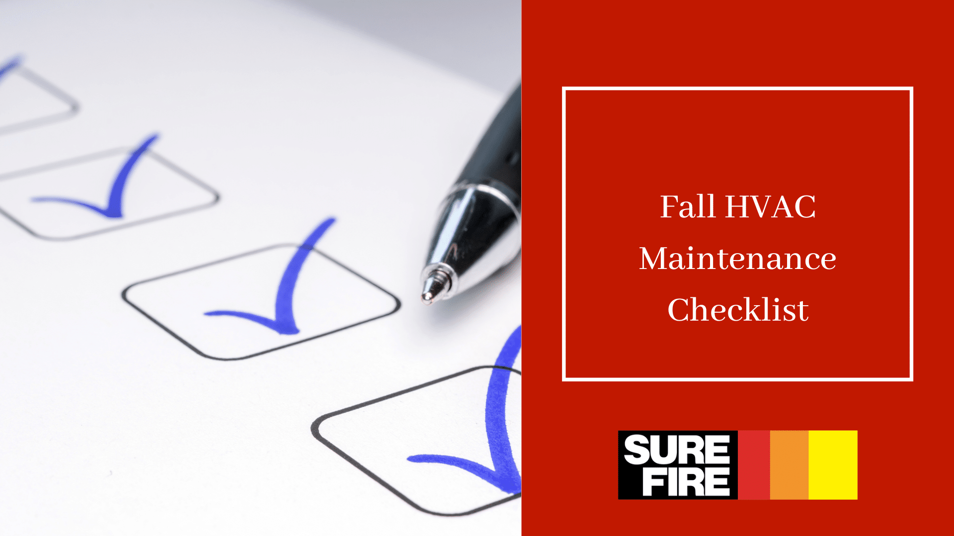 Fall HVAC Maintenance Checklist SureFire