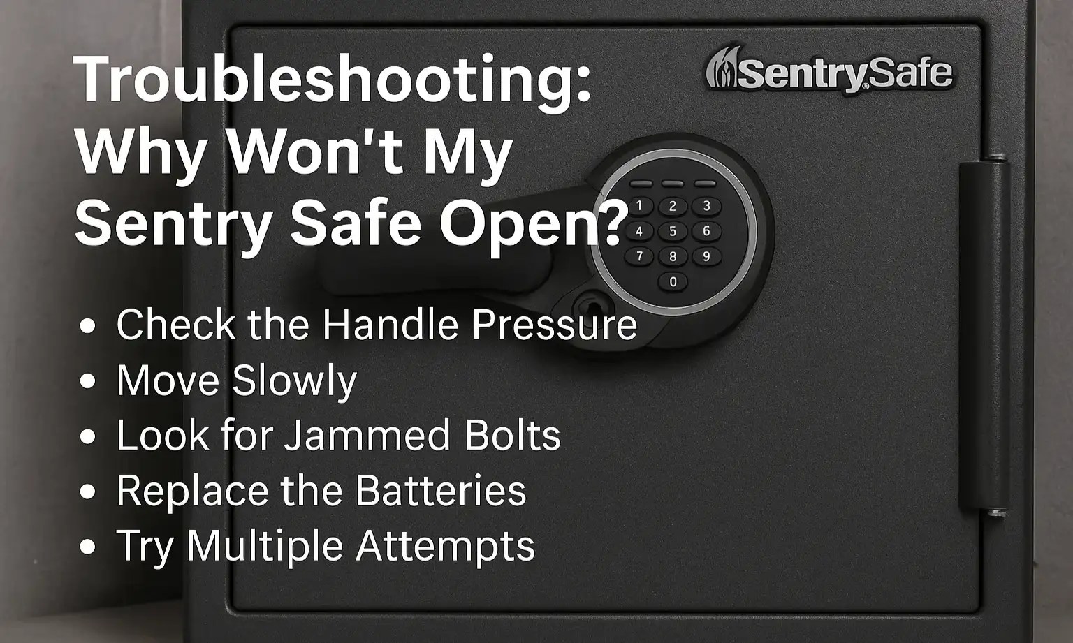 How To Open a Sentry Safe Combination StepbyStep Guide SLK