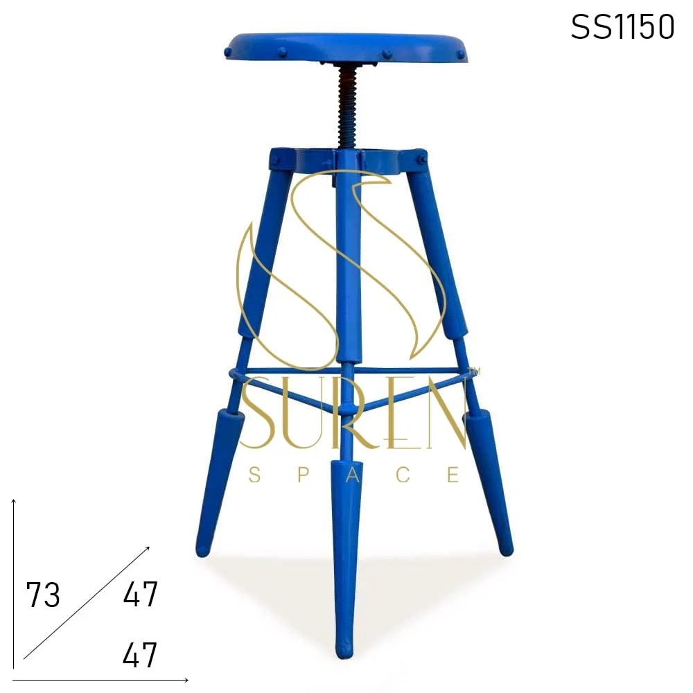 Metal Bar Stool Height Adjustable Industrial Stool Furniture Manufacturer