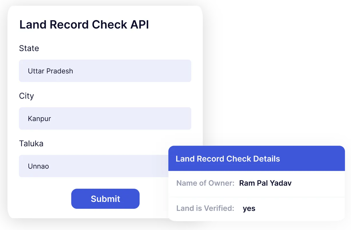 Land Record Check API Surepass