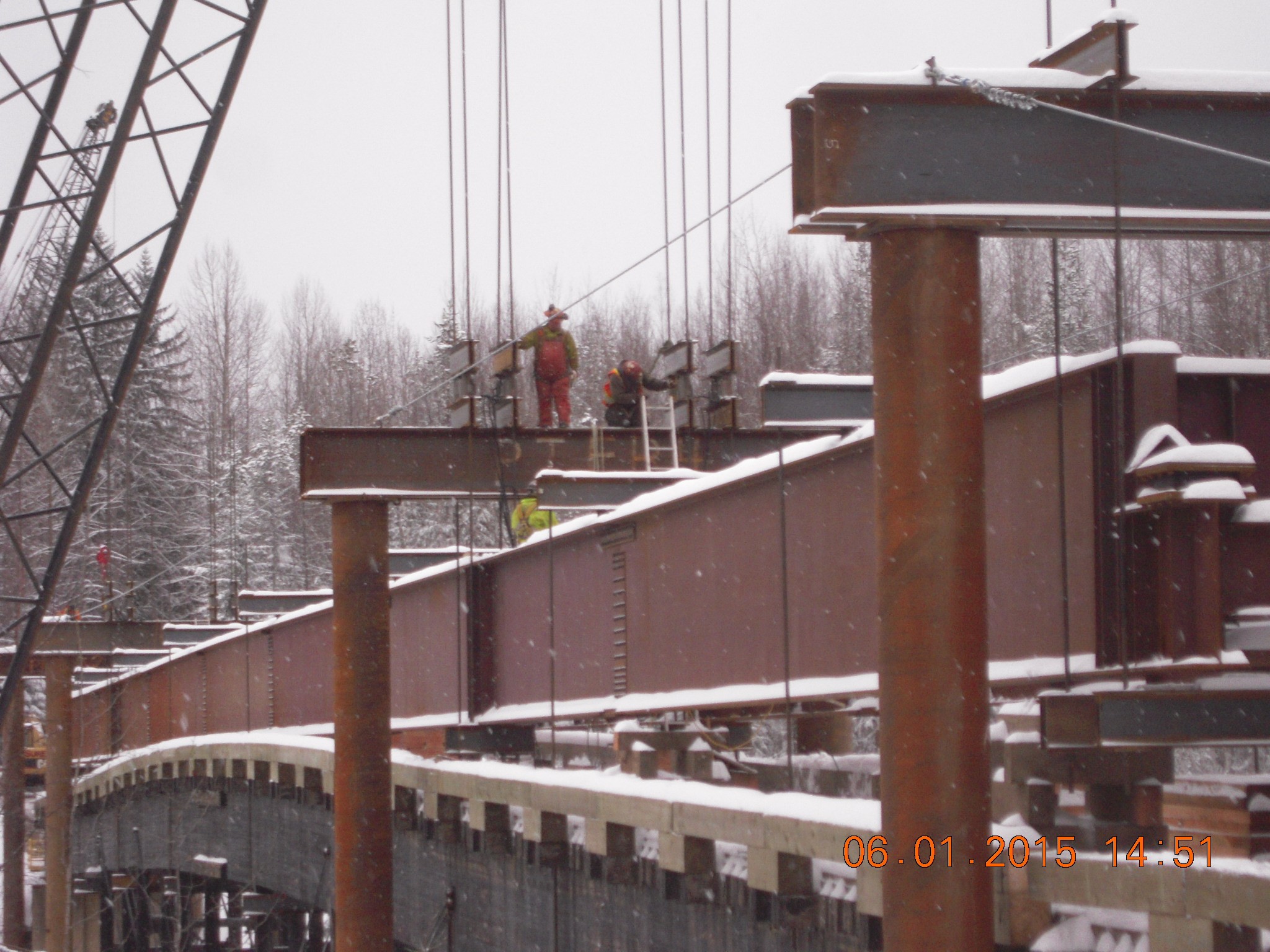 Nass River Bridge, Nass Camp, BC Surespan