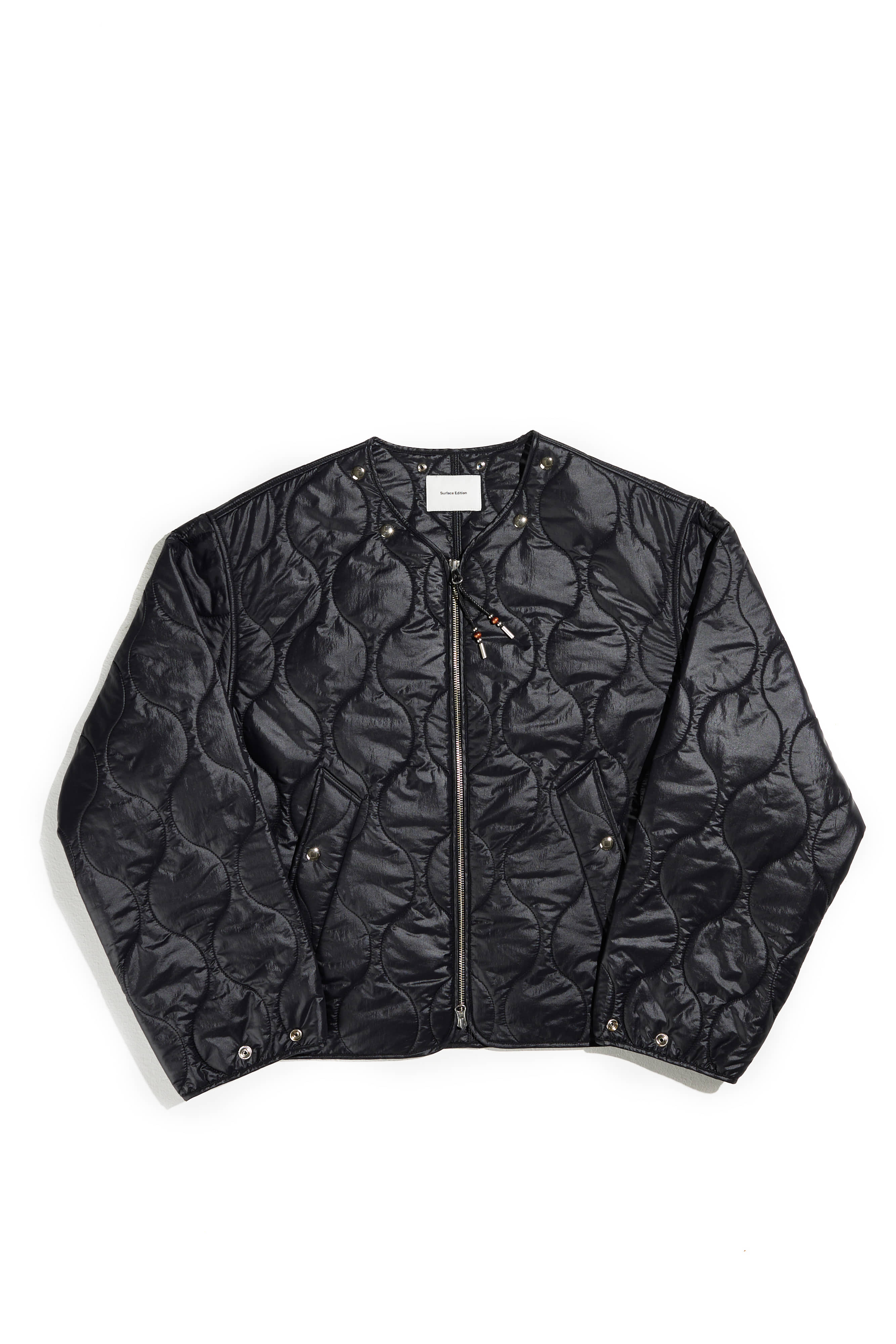 QUILTED LINER JACKET_BLACK Surface Edition
