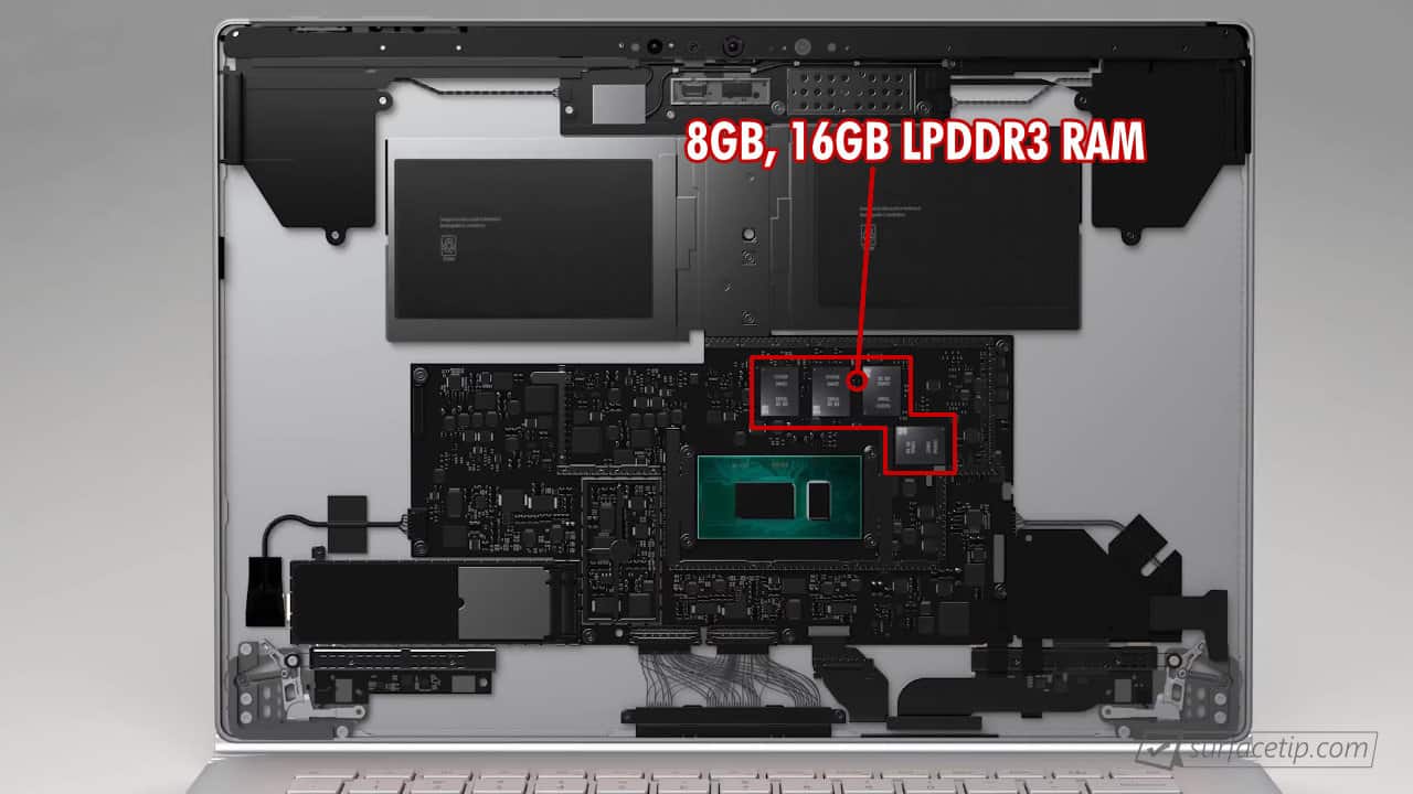 Can you add more RAM to Surface Book 2?