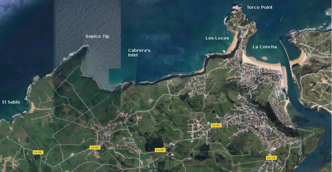 Suances Espagne Carte Sopico Tip Archivos SURF DEL CÁNTABRO