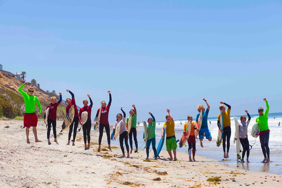 Carlsbad surf Club Surfin Fire Surf School Carlsbad Encinitas Oceanside