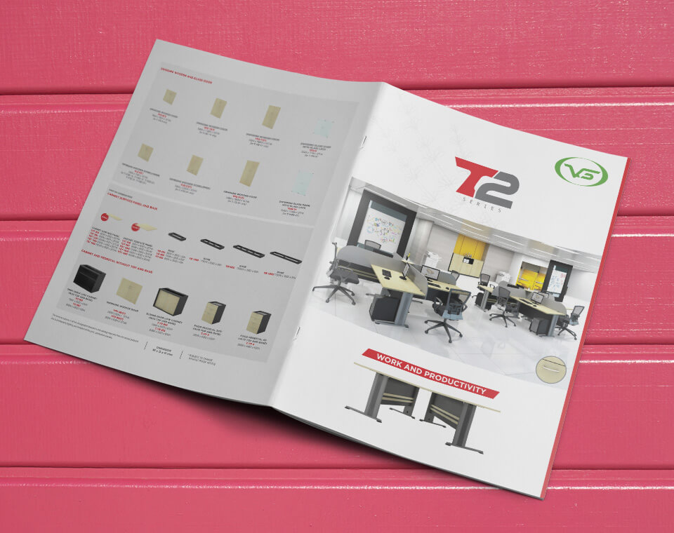 VS Office T2 Series Office Furniture Product Catalog Design SurfLoft