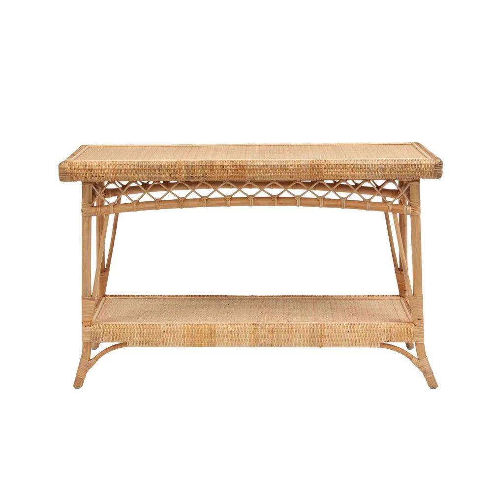 Rattan Console Table Shop Coastal Furniture Surfside Chic Surfside