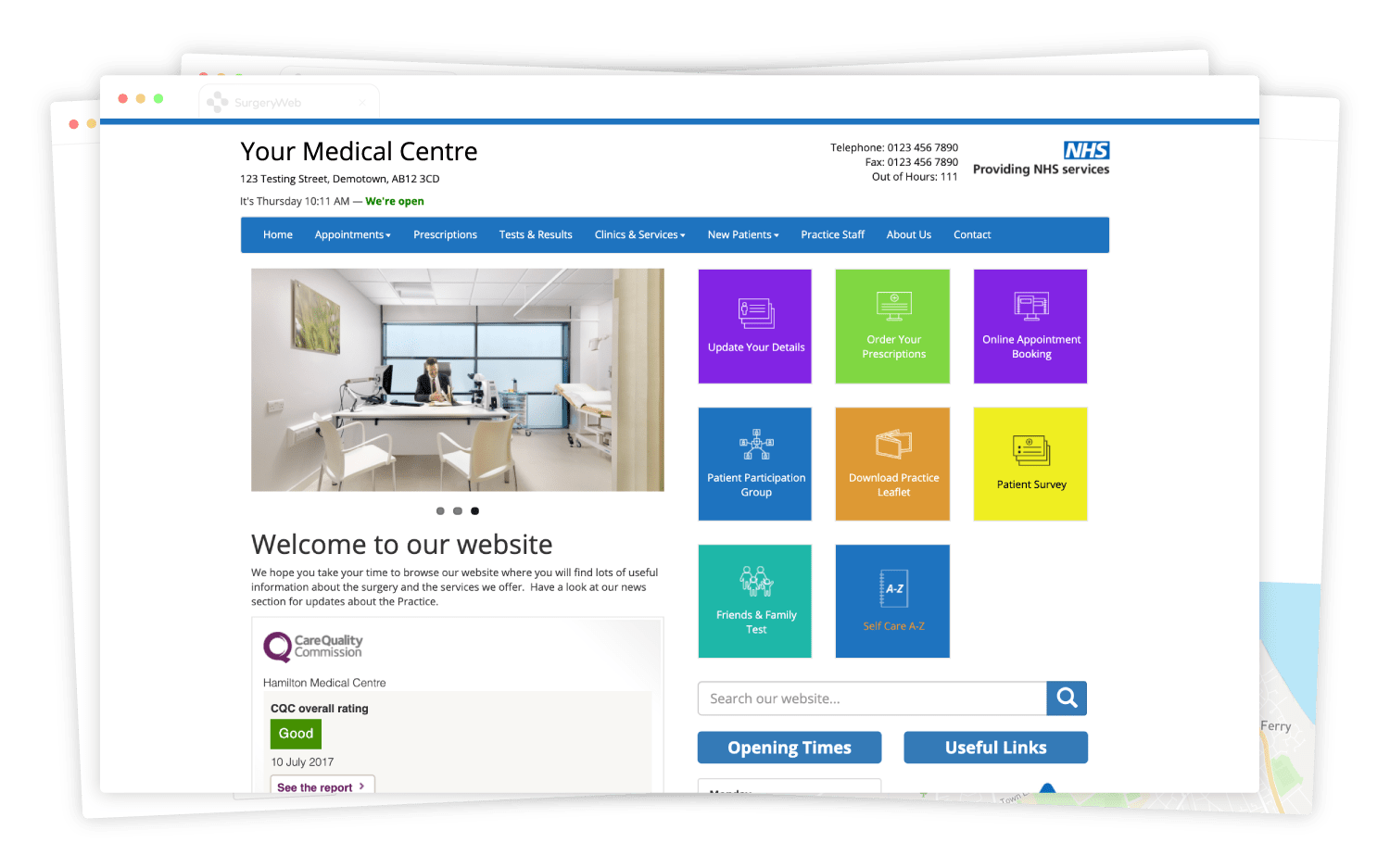 Practice websites developed by Practice Managers Surgery