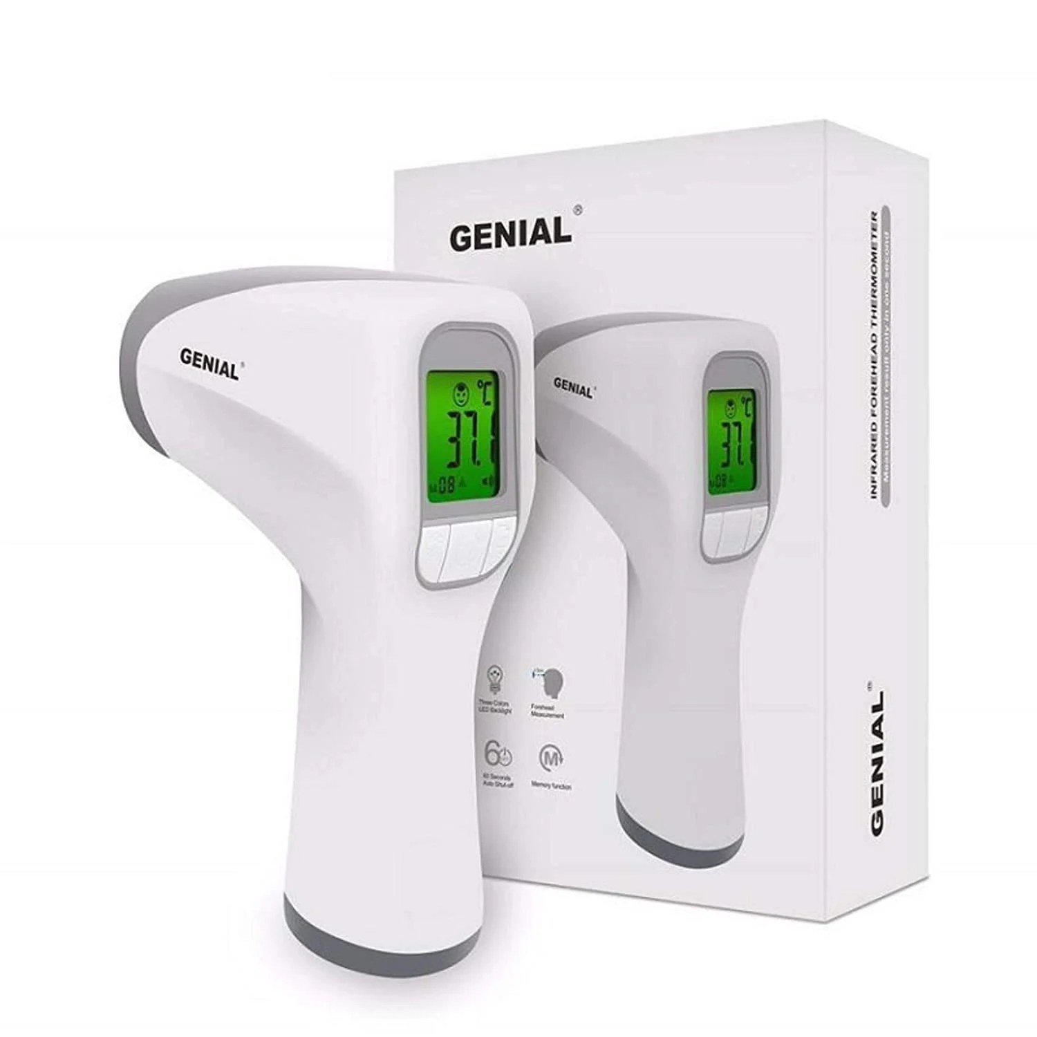 GENIAL Infrared Thermometer Forehead Digital Infrared Temperature Gun