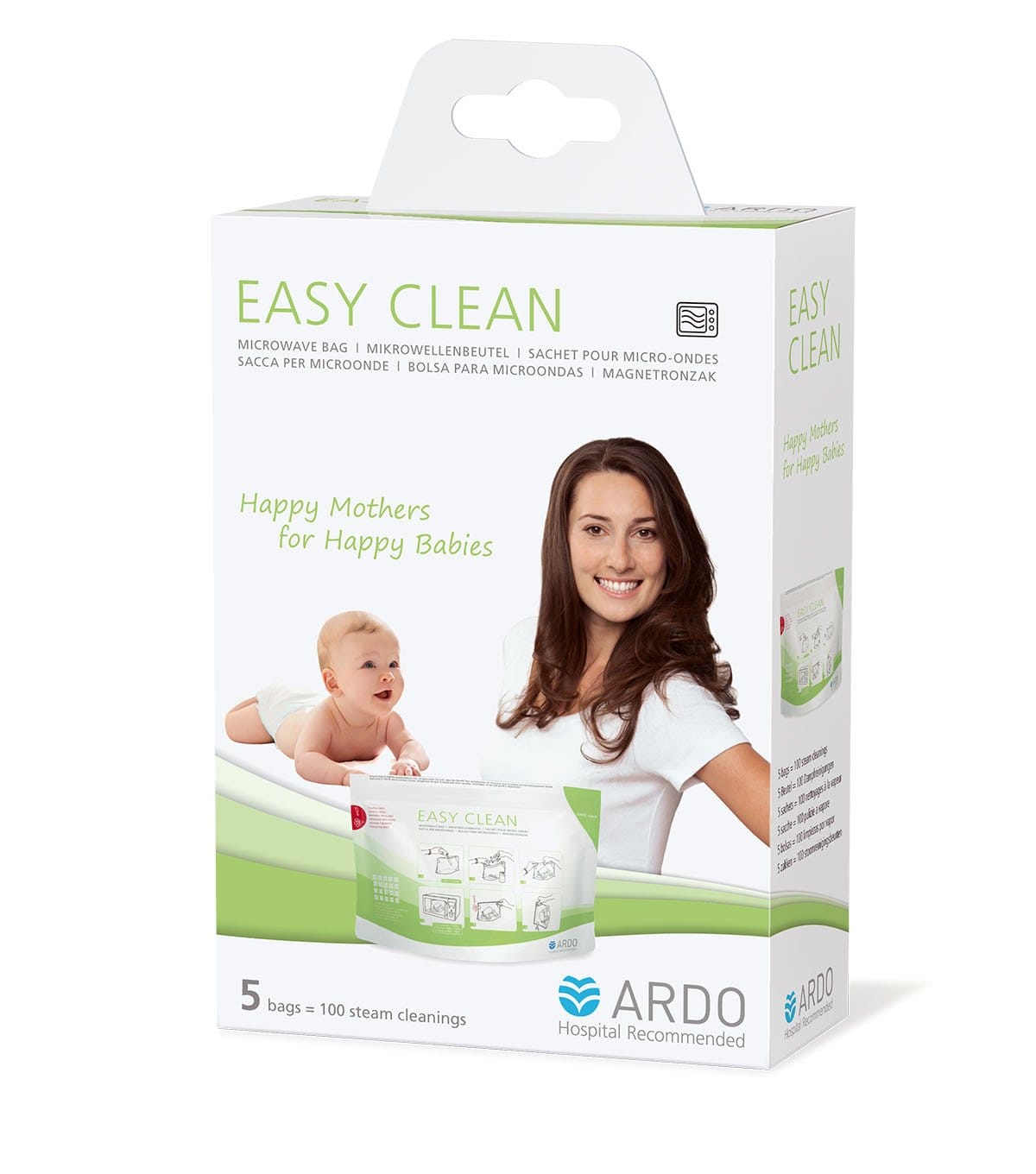 Ardo Easy Clean Microwave Steam Clean Bags (reuseable) Ardo