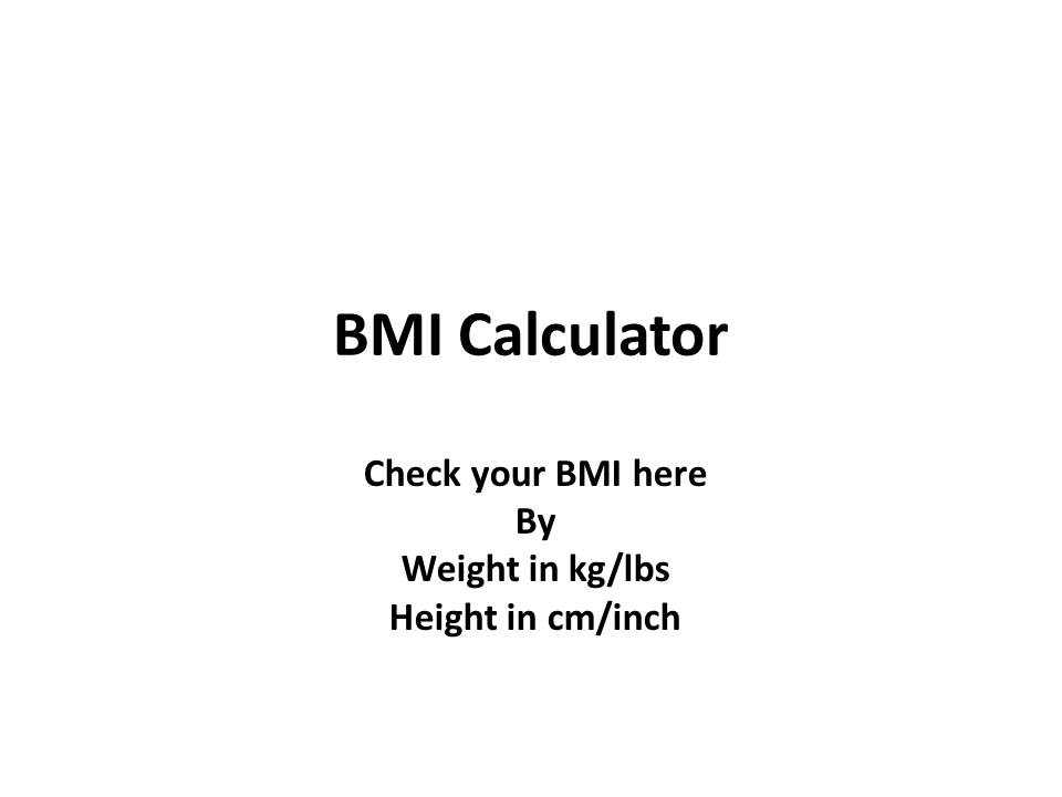 How to Calculate BMI for Men A StepbyStep Guide