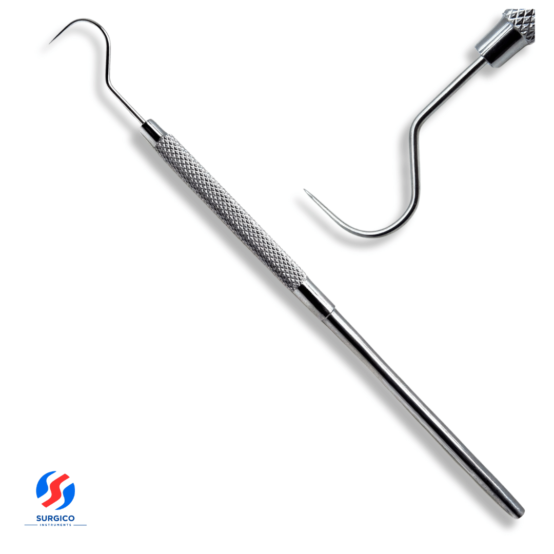 Explorer Shepherds Hook 23 Single Ended Round Handle Surgico Instruments