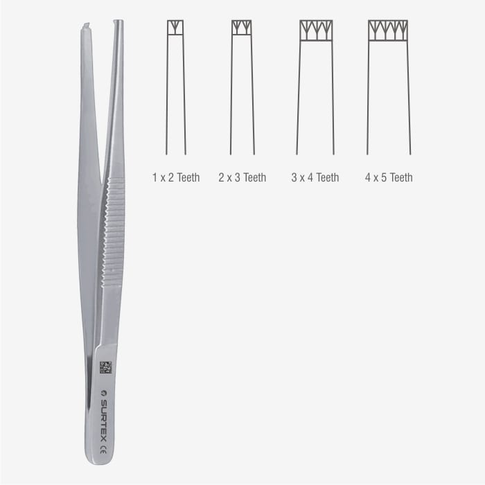 Standard Pattern Dissecting Forcep Stainless Steel Surgitech