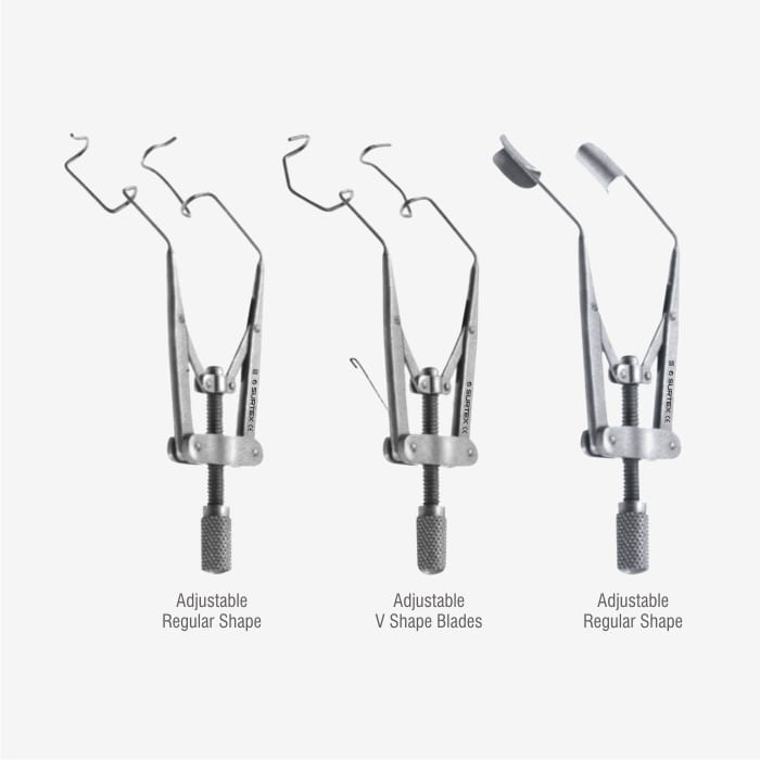 Lieberman Eye Speculum Adjustable Blade Size 15 mm Stainless Steel Surgitech