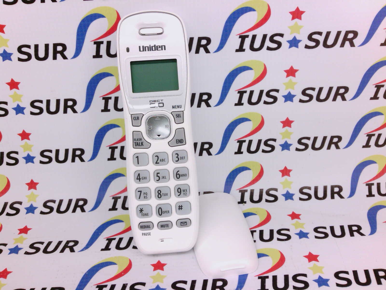 Uniden D1364 DECT 6.0 Cordless Phone with Caller ID White Only W/ Cover