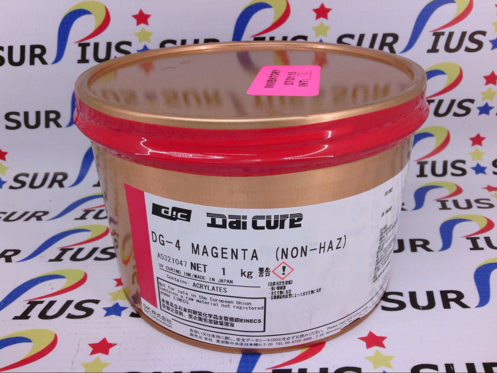 DIC DaiCure DG4 UVCurable Magenta Ink for Aluminum/Silicone/Silver